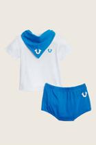 Tee With Diaper And Bandana Baby Gift Set | Deep Blue | Size 9m | True Religion