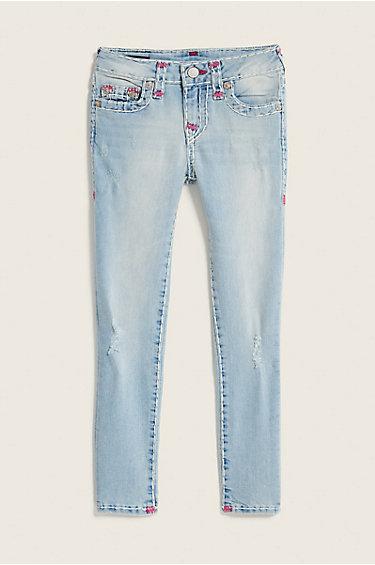 Casey Super T Kids Jean | Cloudy Silver | Size 10 | True Religion