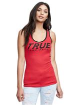 Women's True And Free Rib Tank Top | Ruby Red | Size Xx Small | True Religion