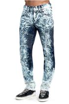 Men's Skinny Fit Moto Jean | Electric Storm | Size 30 | True Religion