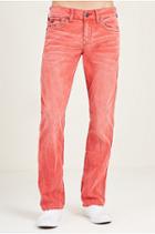 Straight Acid Wash Corduroy Mens Pant | Ruby Red | Size 28 | True Religion