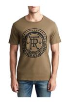 Mens True Crest Graphic Tee | Military Green | Size X Small | True Religion