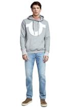 Horseshoe Mens Pullover Hoodie | Grey Marl | Size Small | True Religion