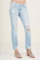 Cameron Boyfriend Womens Jean | Aquaholic | Size 27 | True Religion