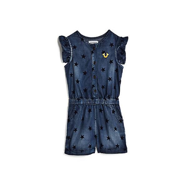 Kids Star Tr Romper | Shaded Star | Size Medium | True Religion