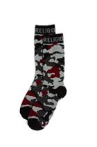 Mens Camo Sock | Grey /redwood | True Religion