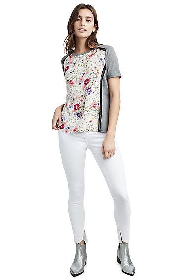 Halle Mid Rise Super Skinny Womens Jean | Optic White | Size 24 | True Religion