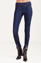 True Religion Eyelet Runway Legging - Enzyme Rinse