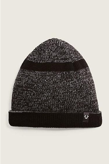 Short Knit Beanie | Black | True Religion