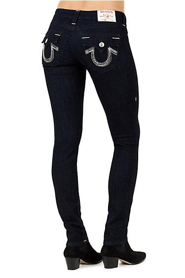 Skinny Flap Womens Jeans | Body Rinse | Size 34 | True Religion