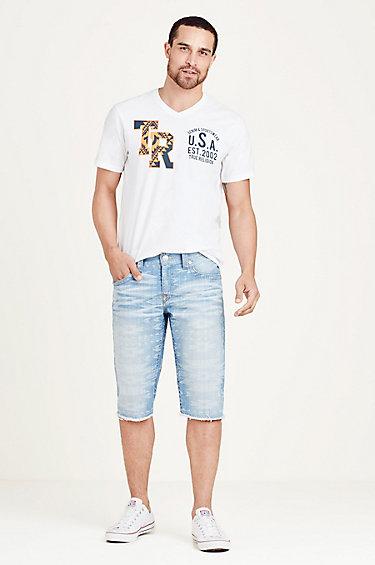 True Religion Cut Off Aztec Mens Short - Traveler's Sole
