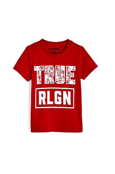Floral Filled Tee | True Red | Size 6 | True Religion