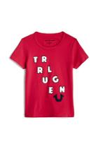 Big Kids Chenille Tee | Fuschia | Size Small | True Religion