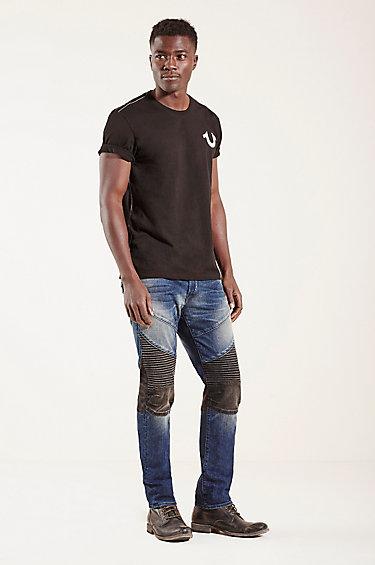 True Religion Rocco Skinny Moto Mens Jean - Borough