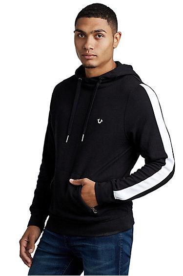 Mens Pullover Hoodie | Black | Size Small | True Religion