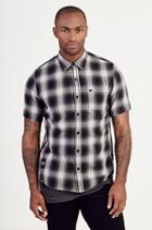 True Religion Russell Westbrook Short Sleeve Plaid - Jet Black