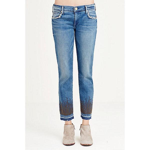 Cora Straight Crop Womens Jean | Gypset Blue | Size 24 | True Religion