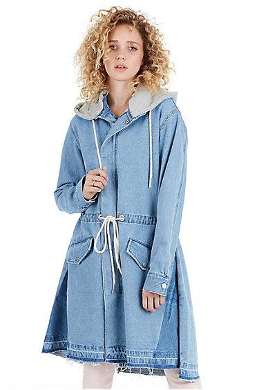 Womens Long Jacket | Blue Adventure | Size X Small | True Religion
