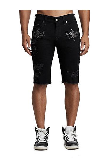 Mens Geno Novelty Short | Dark Urbanite | Size 28 | True Religion