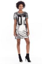 Womens Sequin Dress | Gunmetal | Size X Small | True Religion