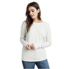 Womens Lace Up Sweatshirt | Oatmeal | Size X Small | True Religion