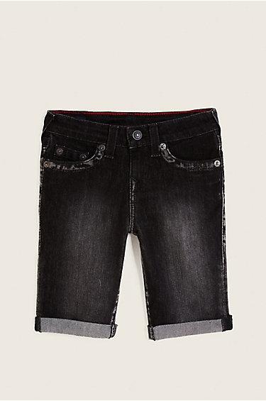 Geno Super T Kids Short | Smoky | Size 12 | True Religion