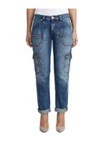 Womens Cargo Cameron Boyfriend Jean | Fidm Faded Cobalt | Size 24 | True Religion