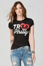 True Religion True Loves Philly Womens T-shirt - Black