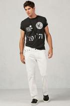 True Religion Ricky Straight Corduroy Mens Pant - White