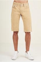 Men's Straight Fit Natural Big T Short | Straw | Size 29 | True Religion