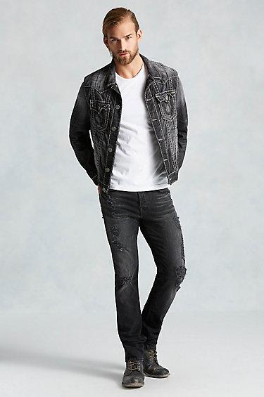 True Religion Rflkt Jimmy Super T Mens Jacket - Night Shadows