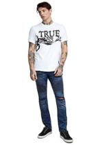 Up In Smoke Mens Tee | White  | Size X Small | True Religion