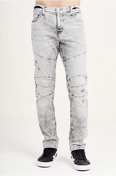 Rocco Biker Skinny Mens Jean | Light Rail | Size 38 | True Religion