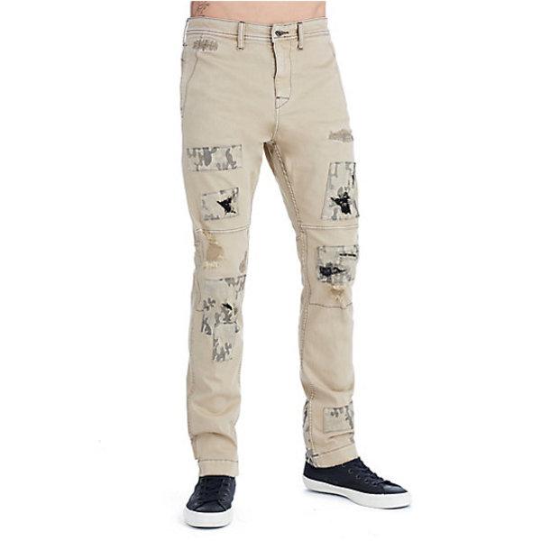 Mens Camo Patch Logan Slim Pant | Honey Taupe | Size 29 | True Religion