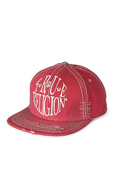 True Religion True Circle Visor Cap - Red