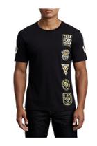Men's Scout Patch Crew Neck Tee | Black | Size Small | True Religion
