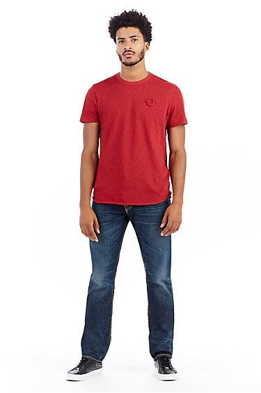 Mens Super T Geno Slim Jean W/ Flap | Indigo Journey | Size 28 | True Religion