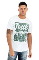 Tr Tokyo Poster Crew Neck Mens Tee | White | Size Small | True Religion