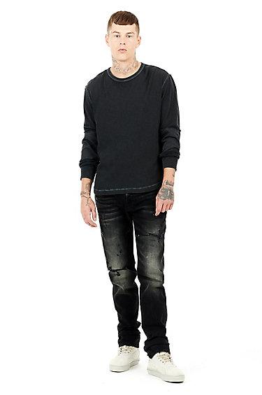 Monochromatic Mens Tee | Black | Size Small | True Religion