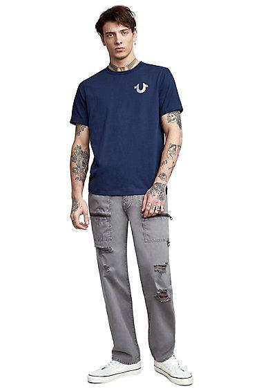Drawstring Trail Utility Mens Pant | Grey | Size 28 | True Religion