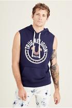 Star Athlete Sleeveless Mens Pullover | Navy | Size Small | True Religion