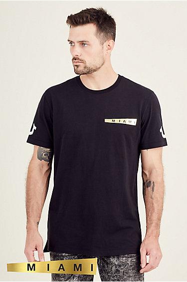 Cities Mens Tee | Black | Size Xx Large | True Religion