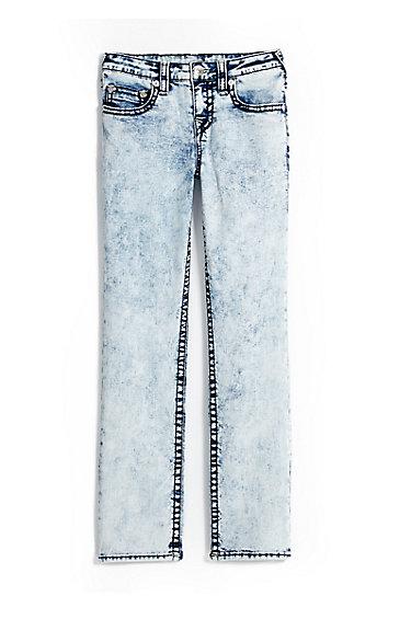 Straight Fit Big T Kids Jean | Rue Raggedy Blue | Size 2t | True Religion