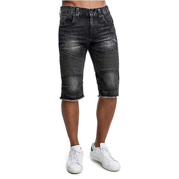Straight Fit Cut Off Moto Short | Loose Pavement | Size 27 | True Religion