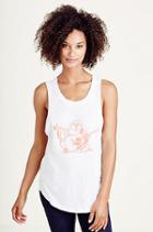 Buddha Logo Womens Tank Top | White | Size Medium | True Religion