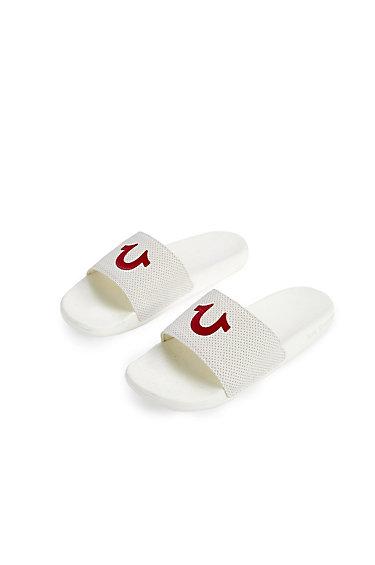 Men's Tr Slide Shoe | White | Size 6 | True Religion