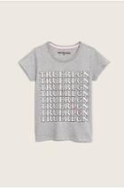 Crossword Kids Tee | Heather Grey | Size 6 | True Religion