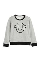 Horseshoe Toddler/little Kids Pullover | Heather Grey  | Size 6 | True Religion