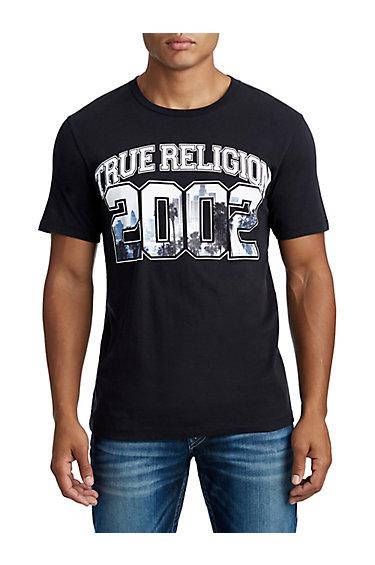 Mens Skyline Logo Graphic Tee | Black | Size X Small | True Religion