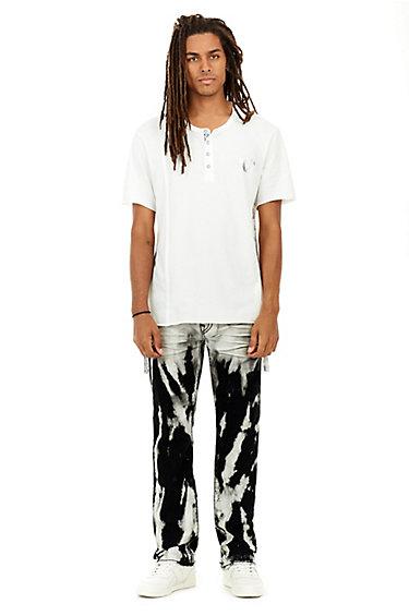 Raw Edge Mens Henley | Off White | Size X Small | True Religion